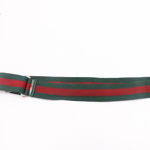 GUCCI Web Cloth Belt Womens Size 105/42 - Picture 1 of 5